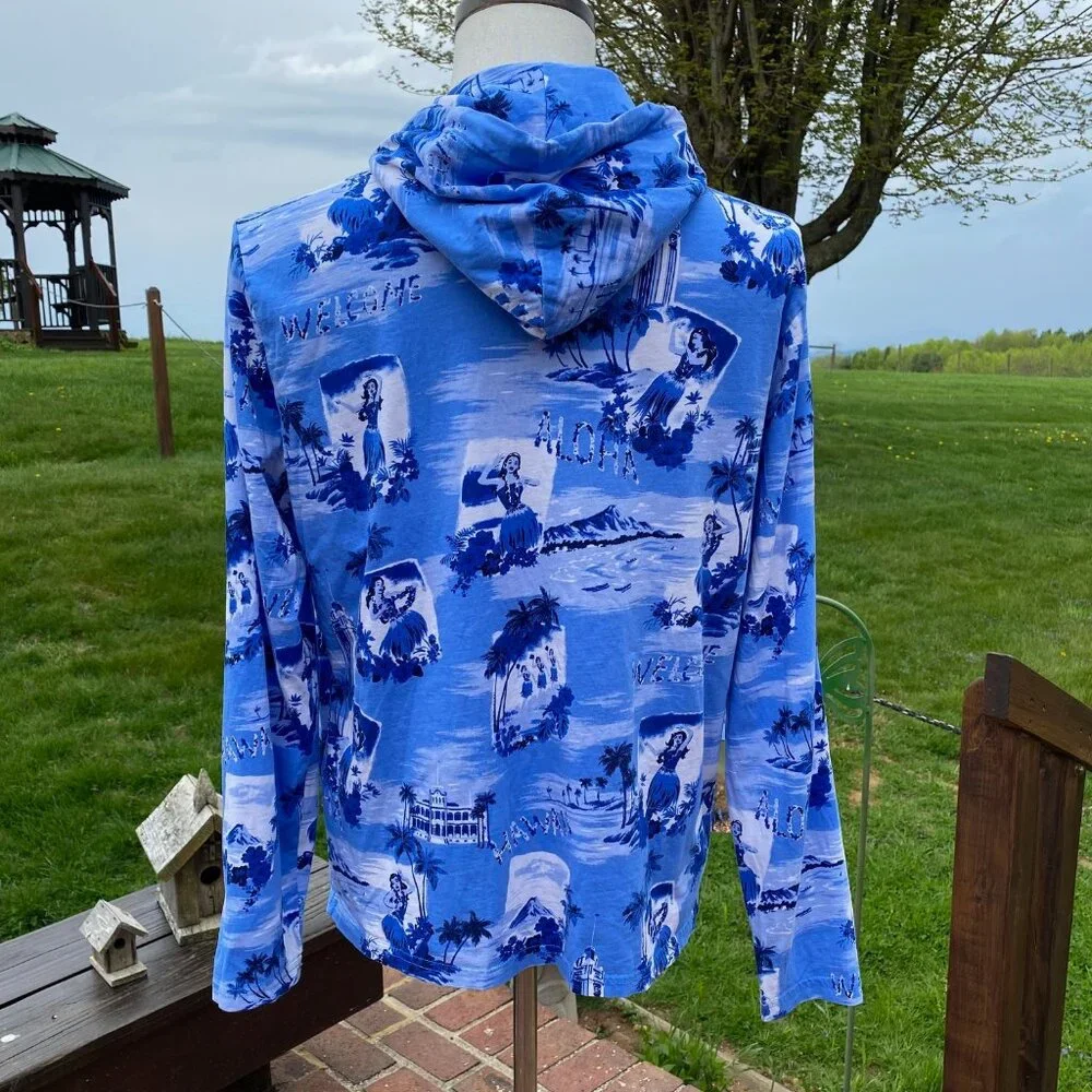 -Polo Ralph Lauren Hawaii Hoodie Pullover L/S Men's Sz Medium